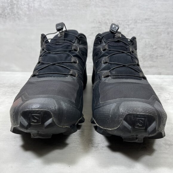 Salomon Speedcross 5 Trail Running Shoes - Men's Size 11.5 Wide - Black - Picture 3 of 11